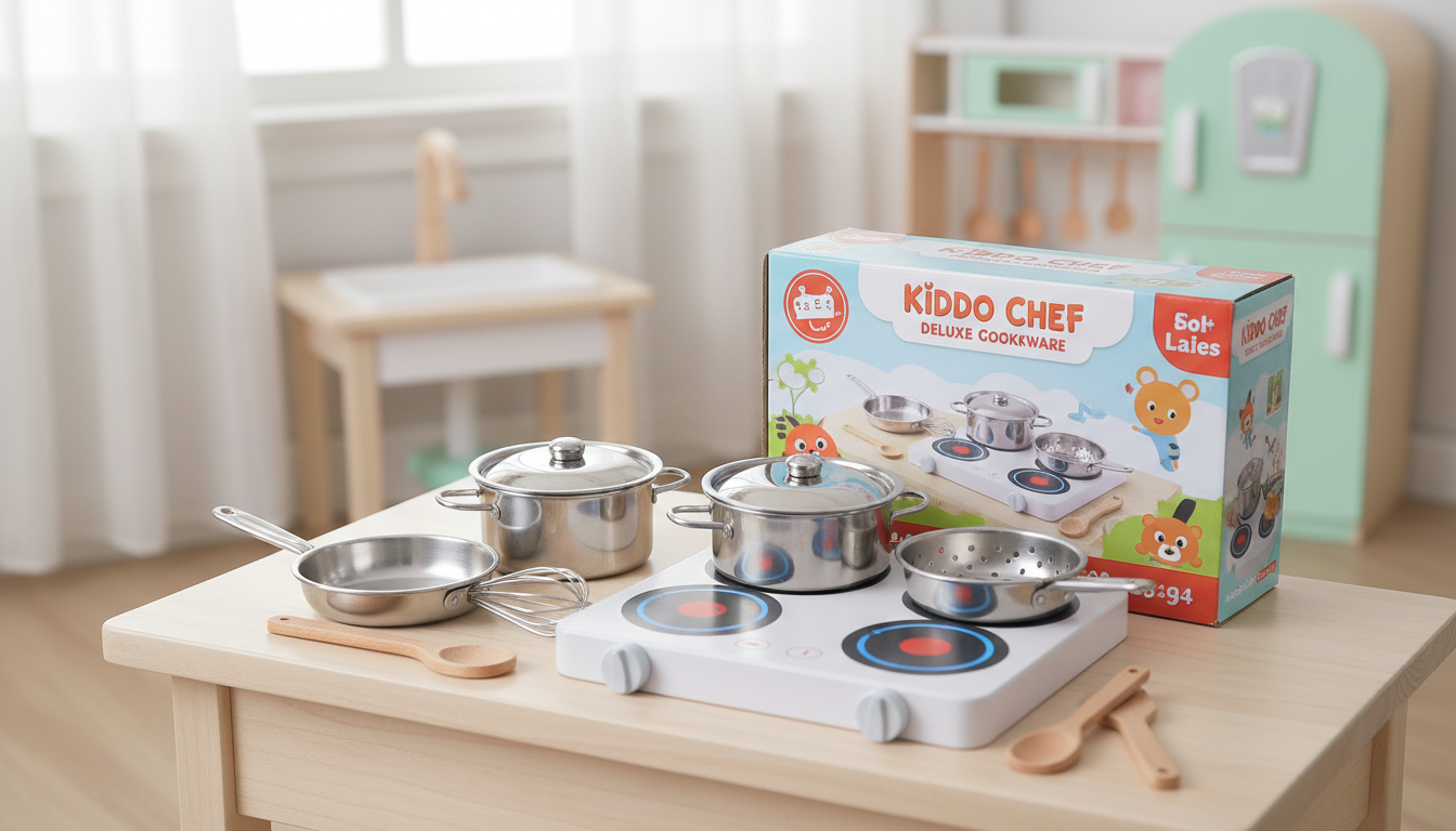 Pots And Pans Set For Childrens Kitchen